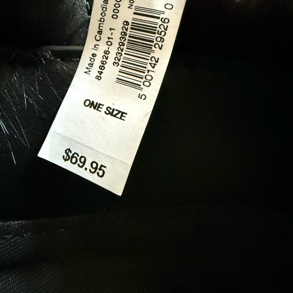 Gap Black Faux Fur Tote Bag - Picture 3 of 4